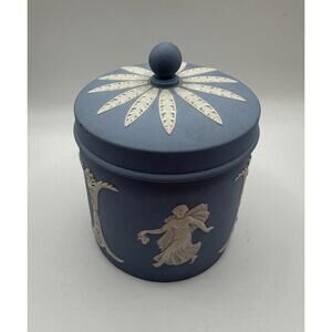 Wedgwood Jasperware Dancing Hours Jar LID MADE IN ENGLAND